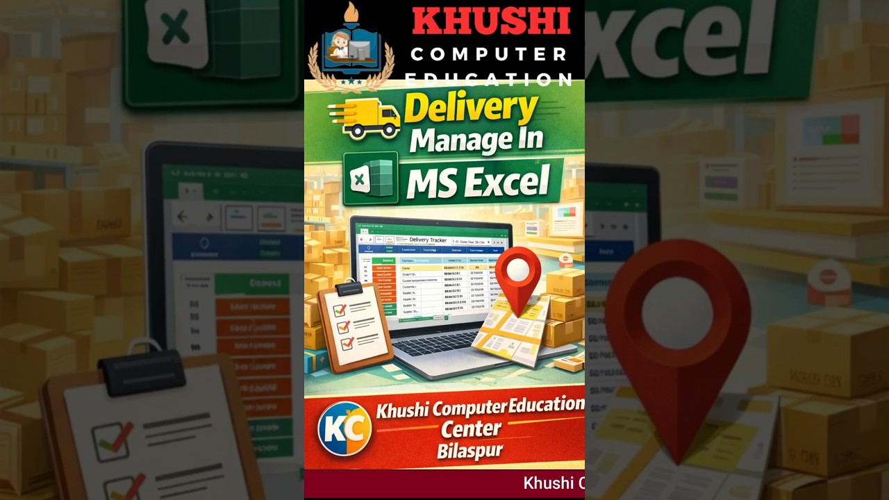 🚚 Excel Delivery Tracking Sheet | Order Status, Delay Alert & Payment Tracking Hindi! 📊🔥 