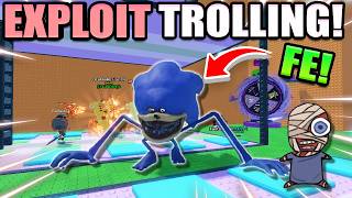 Roblox Horror Exploit Trolling in Escape Tsunami For Brainrots...