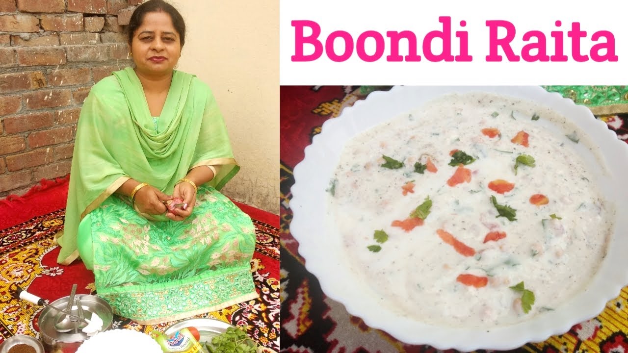 Bundi Raita II How to make Boondi Raita || Dahi Boondi || Rural Life of Punjab || Yoghurt Dip Recipe