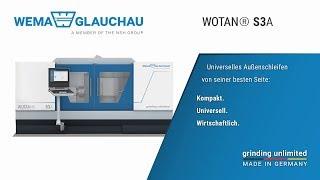 Aussenrundschleifmaschine WOTAN S3A Werkzeugmaschinenfabrik Glauchau GmbH