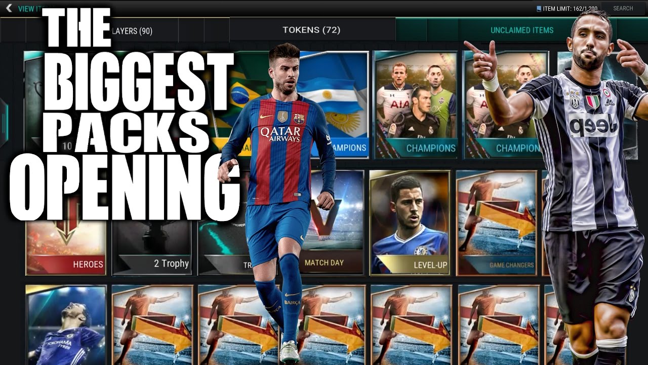 HUGE PACK OPENING!!! - (FIFA 17 Mobile)