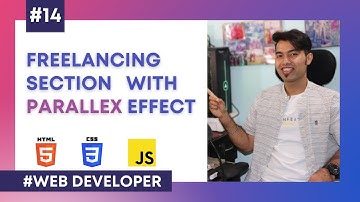 Website Development in Hindi #14:  Complete Freelancing Section with Parallax Effect  using HTML CSS