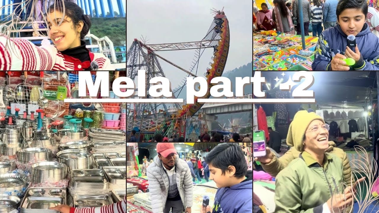 चिन्यालीसौड़ का मेला पार्ट 2 🎡 .मेले में ह इतना महँगा सामन 🫢 एक कार्पेट है 5000 का 😮