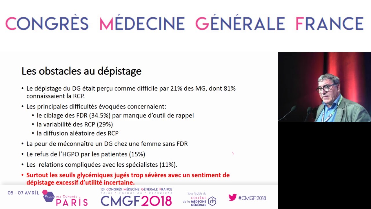 LE DÉPISTAGE DU DIABÈTE GESTATIONNEL EN QUESTION - Eric CAILLIEZ