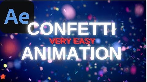 Make Exploding Confetti Animation in After Effects | After Effects Tutorials