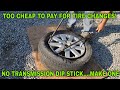 2014 CHRYSLER TOWN & COUNTRY TRANSMISSION LINES & DIP STICK MODIFICATION! MANUAL TIRE CHANGE.