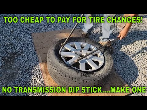 2014 CHRYSLER TOWN & COUNTRY TRANSMISSION LINES & DIP STICK MODIFICATION! MANUAL TIRE CHANGE.