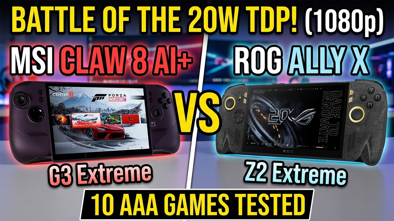 MSI Claw 8 AI+ G3 Extreme vs ASUS ROG Xbox Ally X Z2 Extreme | 10