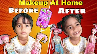 Makeup At Home - Jinisha Ne Kiya Doll Ka Makeup
