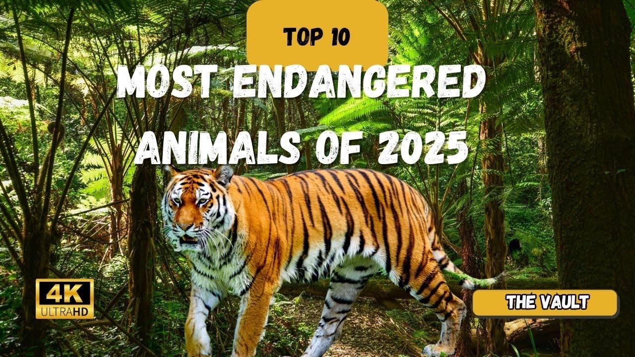 Top 10 Most Endangered Animals in the World (2025 EDITION) - YouTube