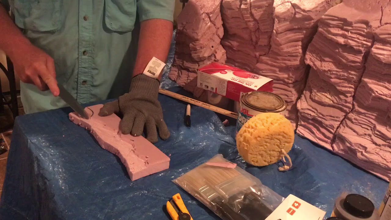 How I Created My Faux Rock Wall Aquarium Background YouTube