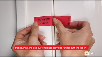 Verify Clean Seals - Tamper-Evident, Non-Residue Security Labels