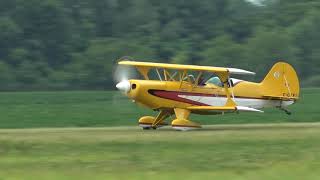 Ikarus C-42 Cyclone C-Ikrs Departing Geneseo 071418
