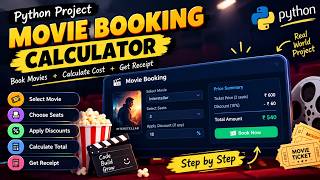 Python Movie Booking Calculator 🎬 | Beginner Project | Python Mini Project #pythonprogramming