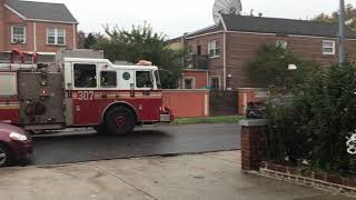 FDNY ENGINE 307 AND FDNY LADDER 154 (SPARE) RESPONDING