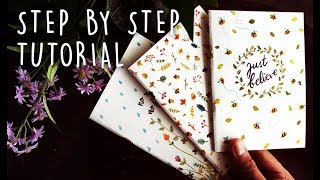 DIY NOTEBOOKS from scratch  no stitching