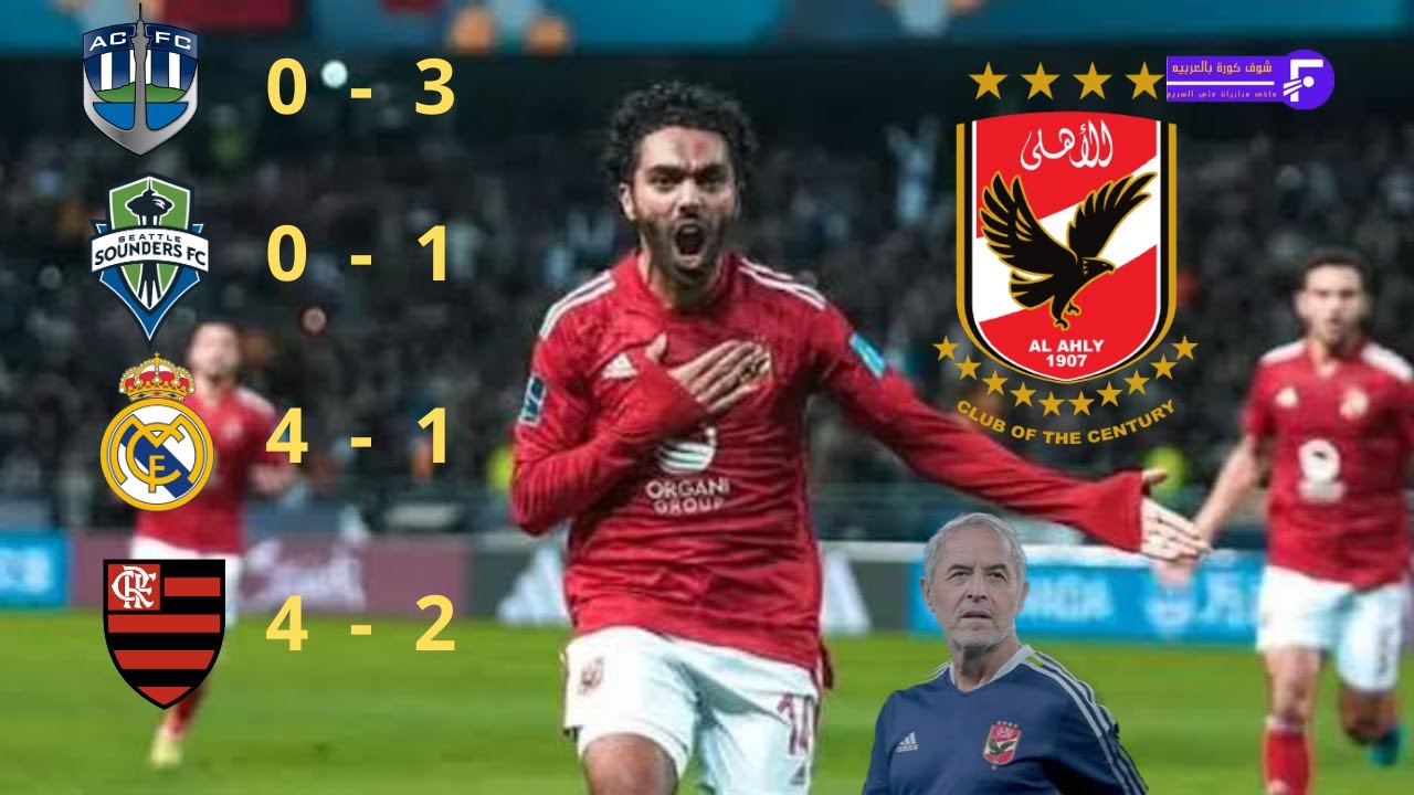 مشوار النادي الأهلي في كاس العالم للأندية المغرب 2023