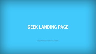 Geek Landing Page plugin - Tutorial Geek Landing Page plugin - Tutorial