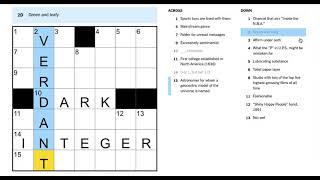 Today's New York Times NYT Mini Crossword 16 April 2022 solved answer