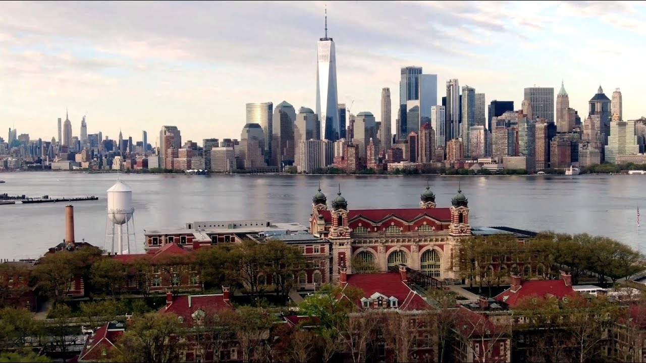 Aerial Views of Ellis Island (NYC)