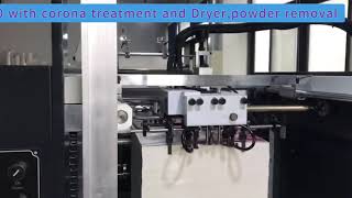 YFMA-920automatic laminating machine with corona treatment dryer and powder removal system