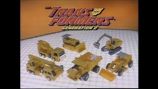 Transformers Generation 2 Constructicons Commercial