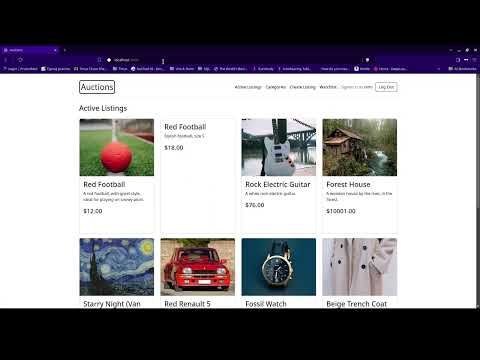 CS50 project 2: commerce
