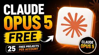 Claude Opus 5 FREE 🤯 (25 Free Projects Per Account)