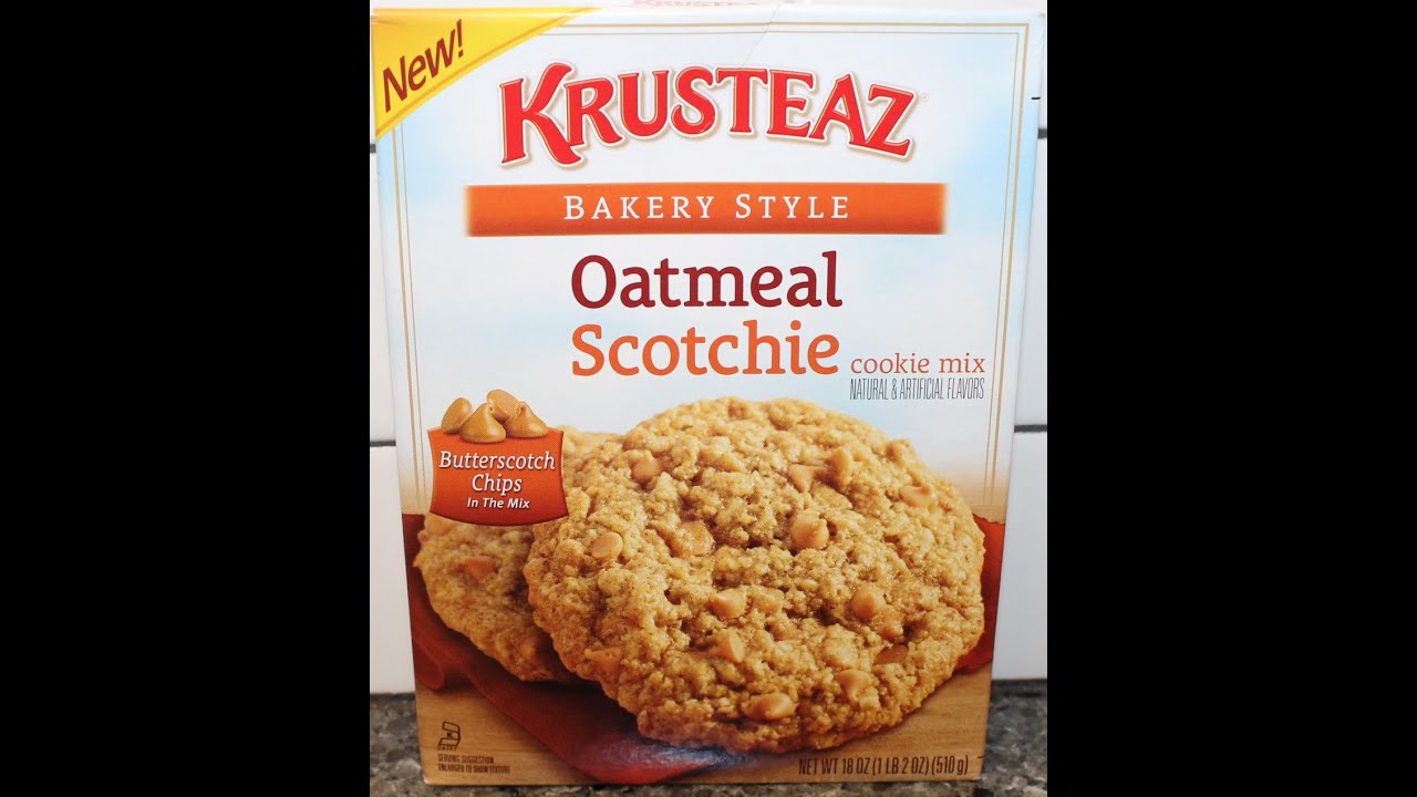 Making Krusteaz Oatmeal Scotchie Cookie Mix YouTube