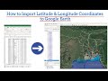 Import Latitude & Longitude Coordinates to Google Earth from CSV Excel file