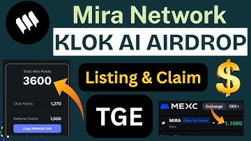 Mira Network Airdrop Update | Klok AI Airdrop Listing & Claim | Klok Airdrop Update