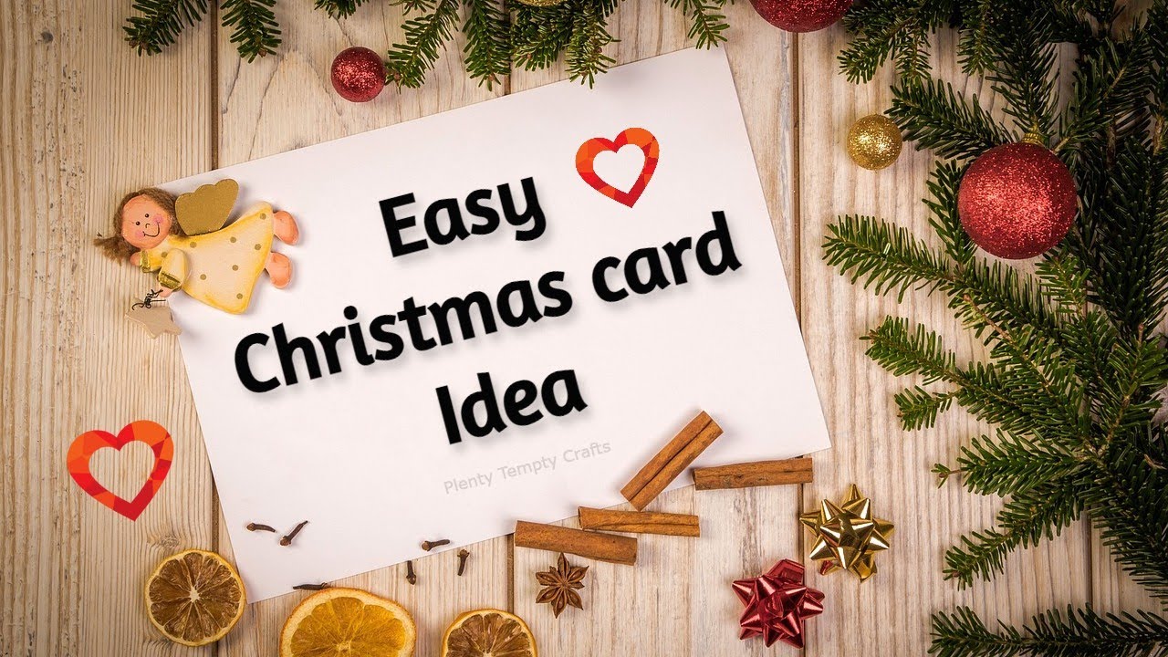 Christmas Card Making Idea / Easy Christmas Greeting Card / How To Make