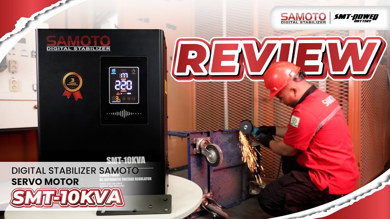 Digital Stabilizer Samoto Stavol Listrik 10KVA 1 Phase | AVR Servo Motor 10KVA | SMT-10KVA Review