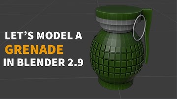 Modeling  a Low Poly Grenade | Blender Tutorial In Hindi / Urdu [ 3D Modeling ]