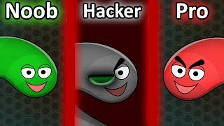 NOOB vs PRO vs HACKER in Wormate.io