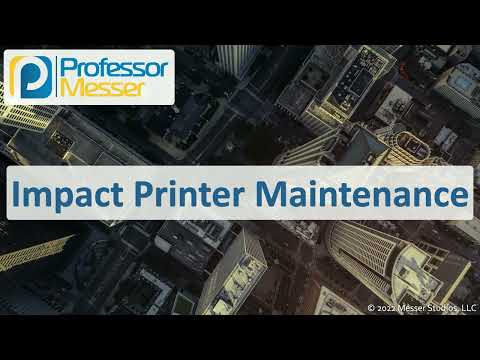 Impact Printer Maintenance