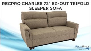 RecPro Charles 72' EZOUT Trifold Sleeper Sofa