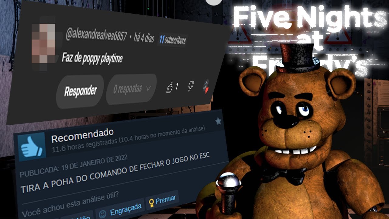 ♫ Criando MÚSICA com as ANÁLISES de Five Nights at Freddy's