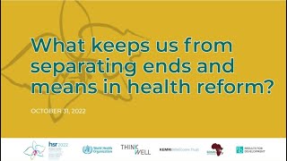 R4D at the Health Systems Research Symposium: Session 1