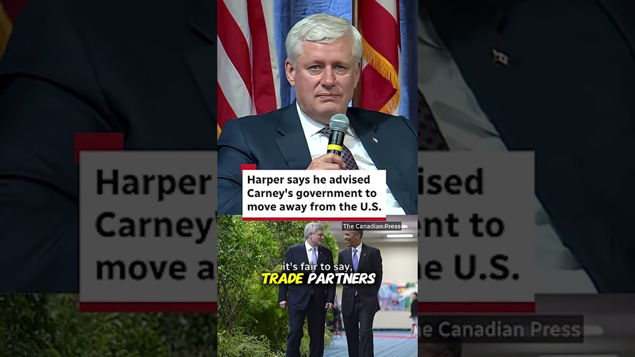 Harper speech to Canadian government to move away from the U.S.A..  
