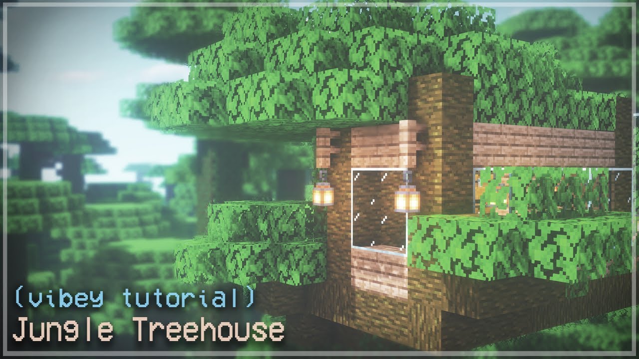 Minecraft Tiny House: Jungle Episode 2 (Relaxing Tutorial) Easy Starter