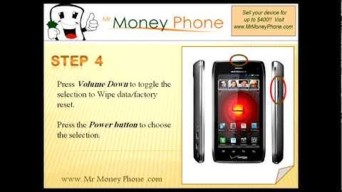 HARD RESET Motorola Droid 4 XT894 (external) Wipe Master Reset (RESTORE to FACTORY condition) Video