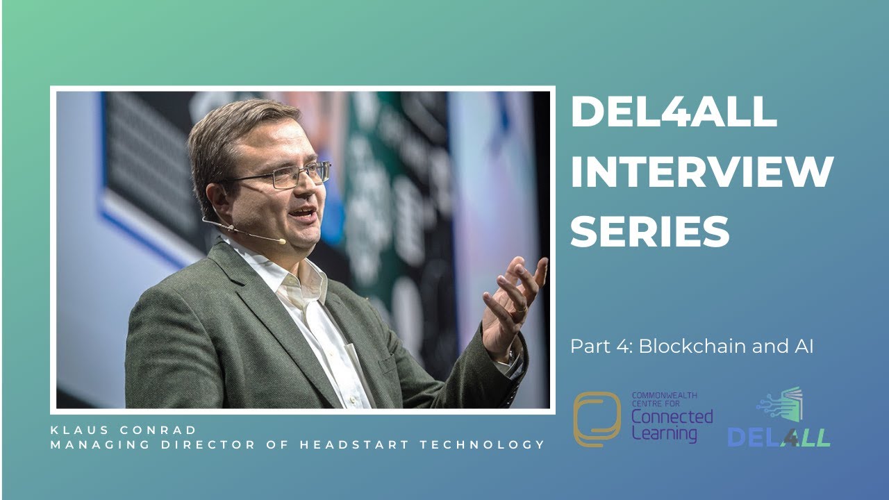 Klaus Conrad: Blockchain and AI (Part 4 of 4)