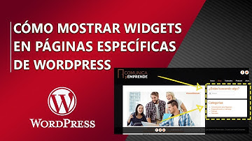 💻 CÓMO MOSTRAR Y OCULTAR WIDGETS EN PÁGINAS DETERMINADAS DE WORDPRESS