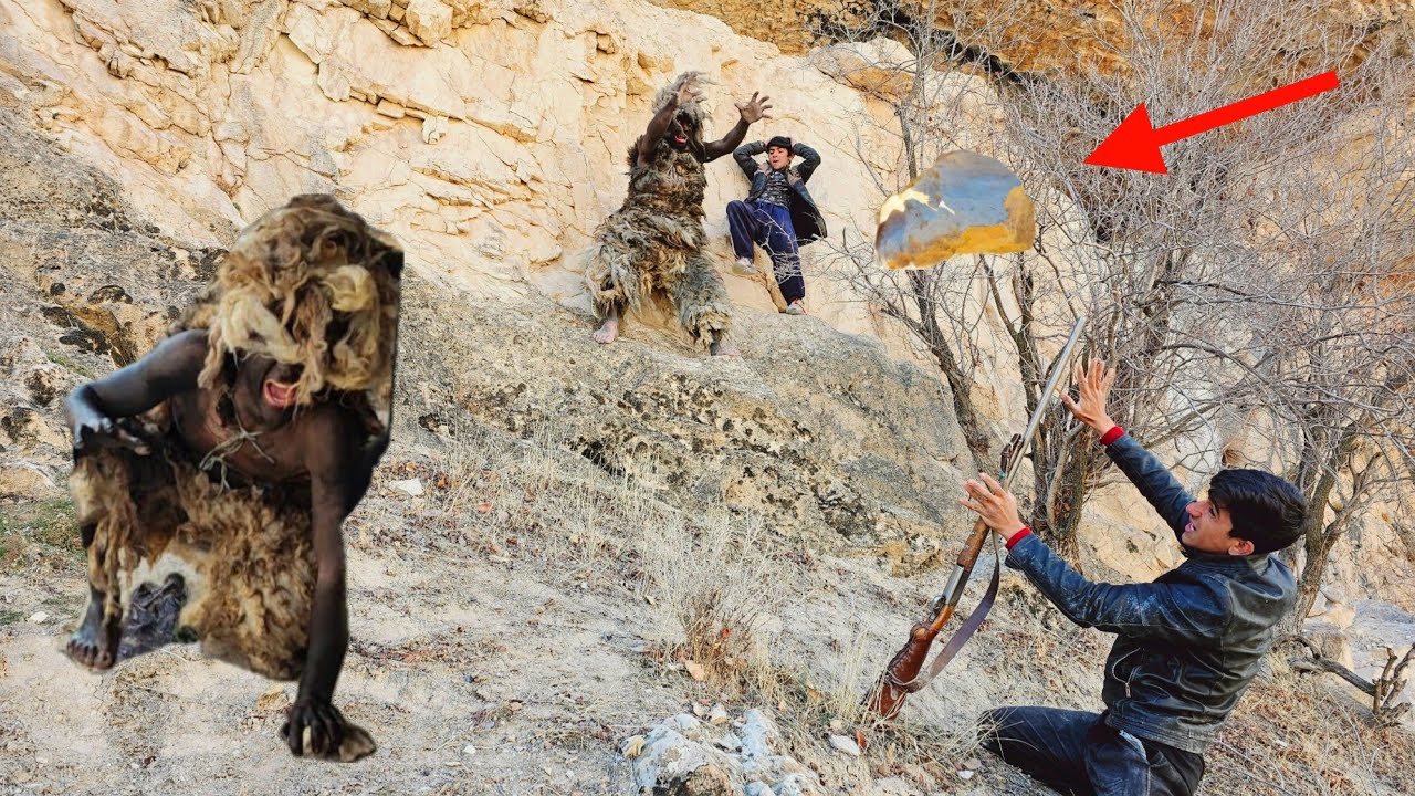 Epic battle: Hussain's attempt to trap the wild cave dweller