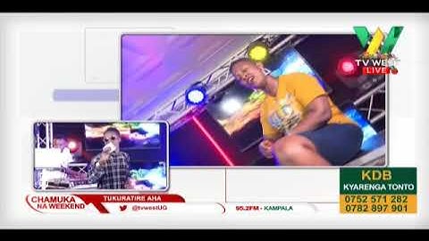 The party Goddess herself on Tv West with Chamuka na weekend