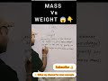 Why your WEIGHT changes on the Moon, but your MASS doesn't! 🤯 #shorts