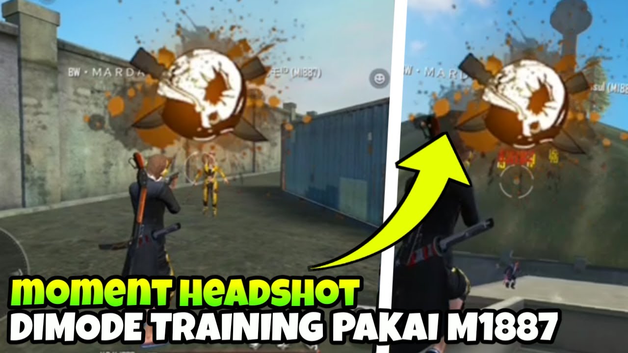 Moment headshot use shotgun M1887||garena free fire ...