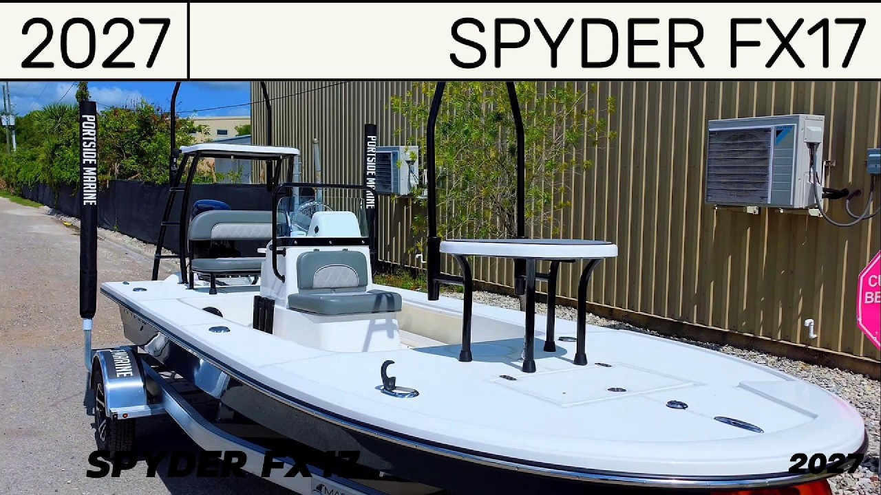 2027 Spyder FX17 Flicker with Suzuki 60, Jack Plate & Trim Tabs