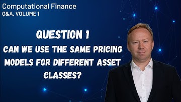 Can we use the same pricing models for different asset classes?